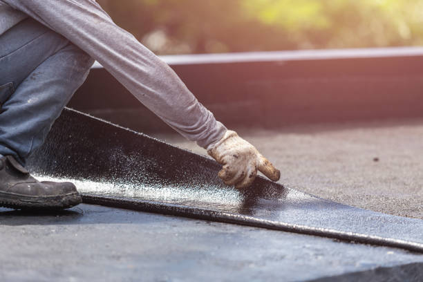 Professional Crawl Space Encapsulation technician working in Flanders, NY
